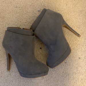 COPY - ZARA suede platform booties